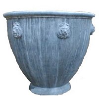Lead Urn - The Fancy Egg Cup Urn #LP407- English Lead Garden Products - Made in CANADA, Planters, Urns, Cisterns, Self-Contained Fountains, Wall Plaques-CUSTOM WORK